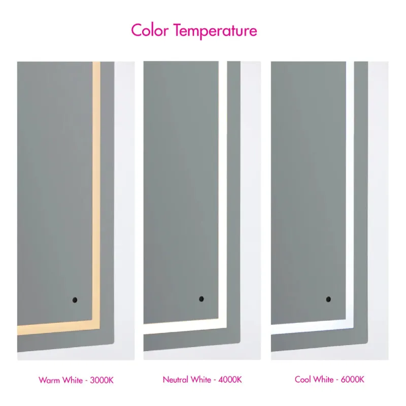 Oxygen 3-0506 Track 48 x 48 LED Mirror, CCT Selectable