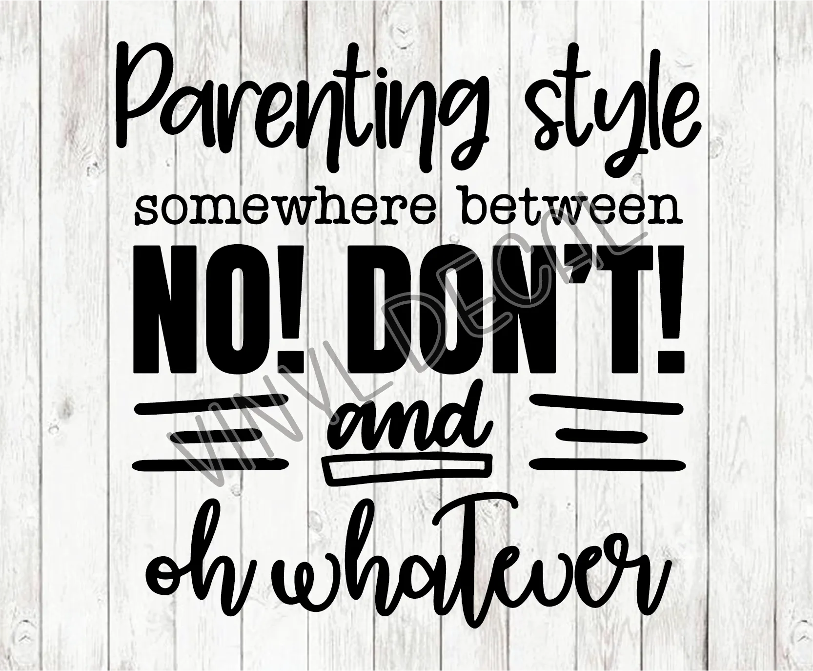 Parenting Style Decal