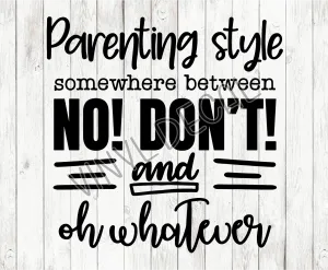 Parenting Style Decal