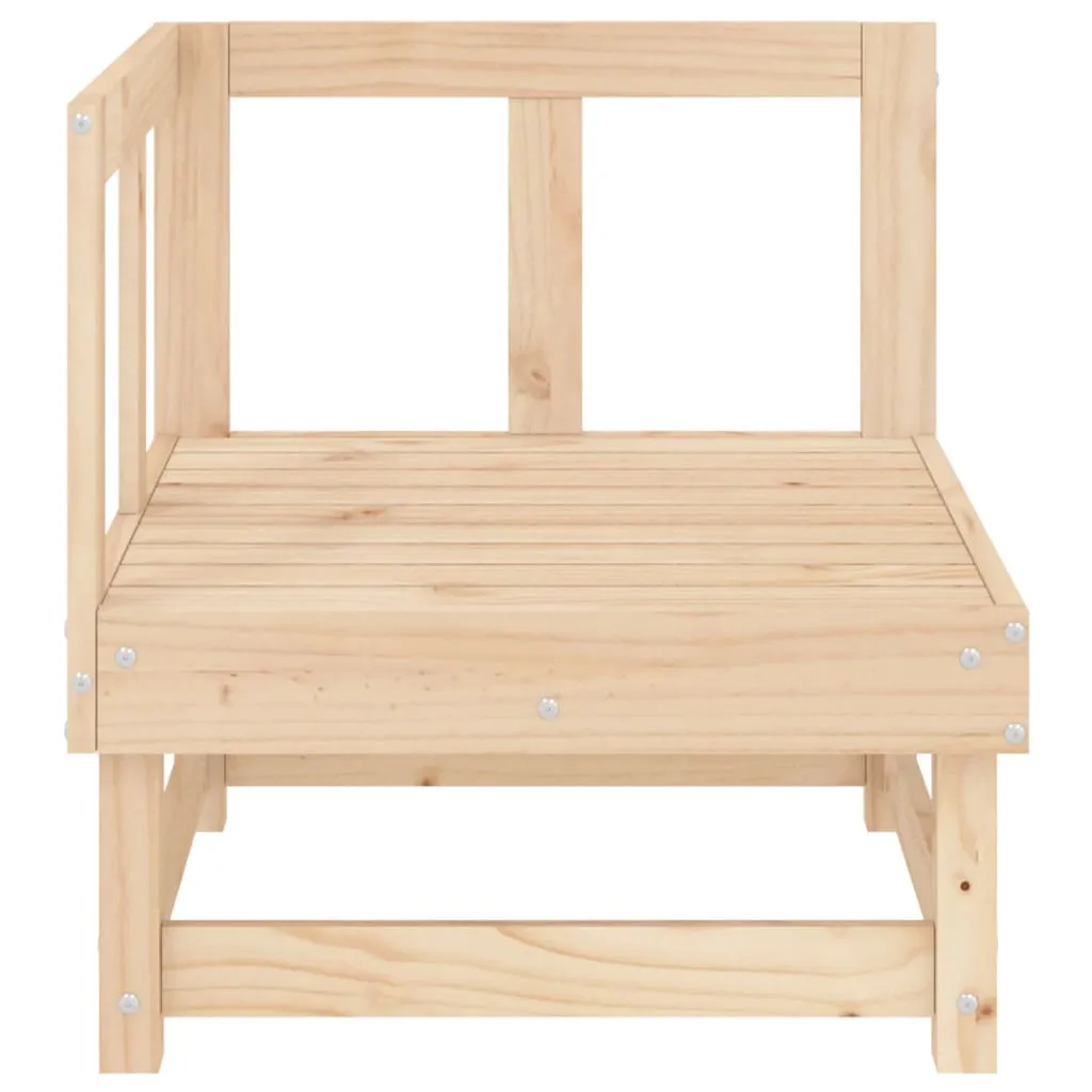 Patio Corner Sofas 2 pcs Solid Wood Pine