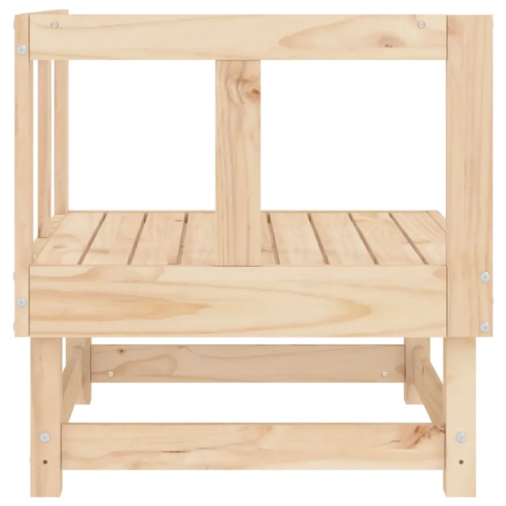 Patio Corner Sofas 2 pcs Solid Wood Pine