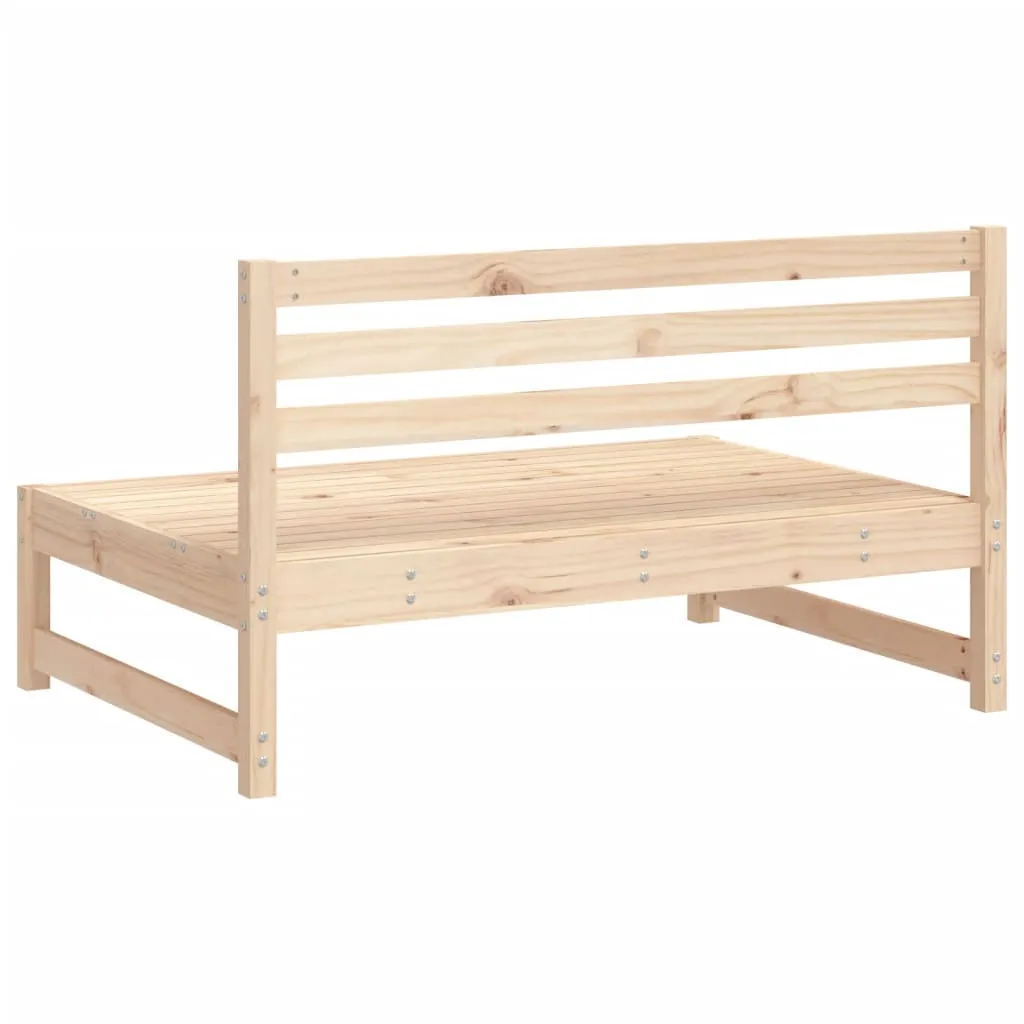 Patio Middle Sofas 2 pcs 47.2"x31.5" Solid Wood Pine