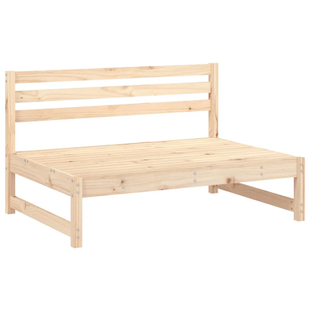 Patio Middle Sofas 2 pcs 47.2"x31.5" Solid Wood Pine