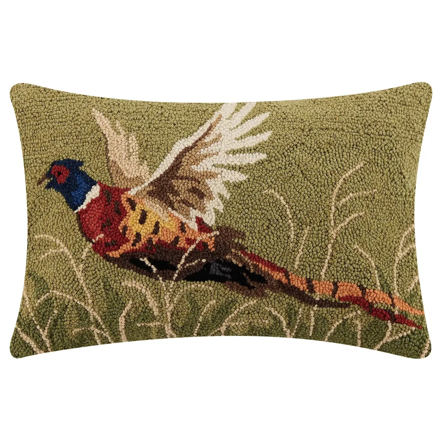 Peking Handicraft Pheasant Wool Hook Cushion