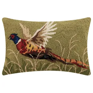 Peking Handicraft Pheasant Wool Hook Cushion