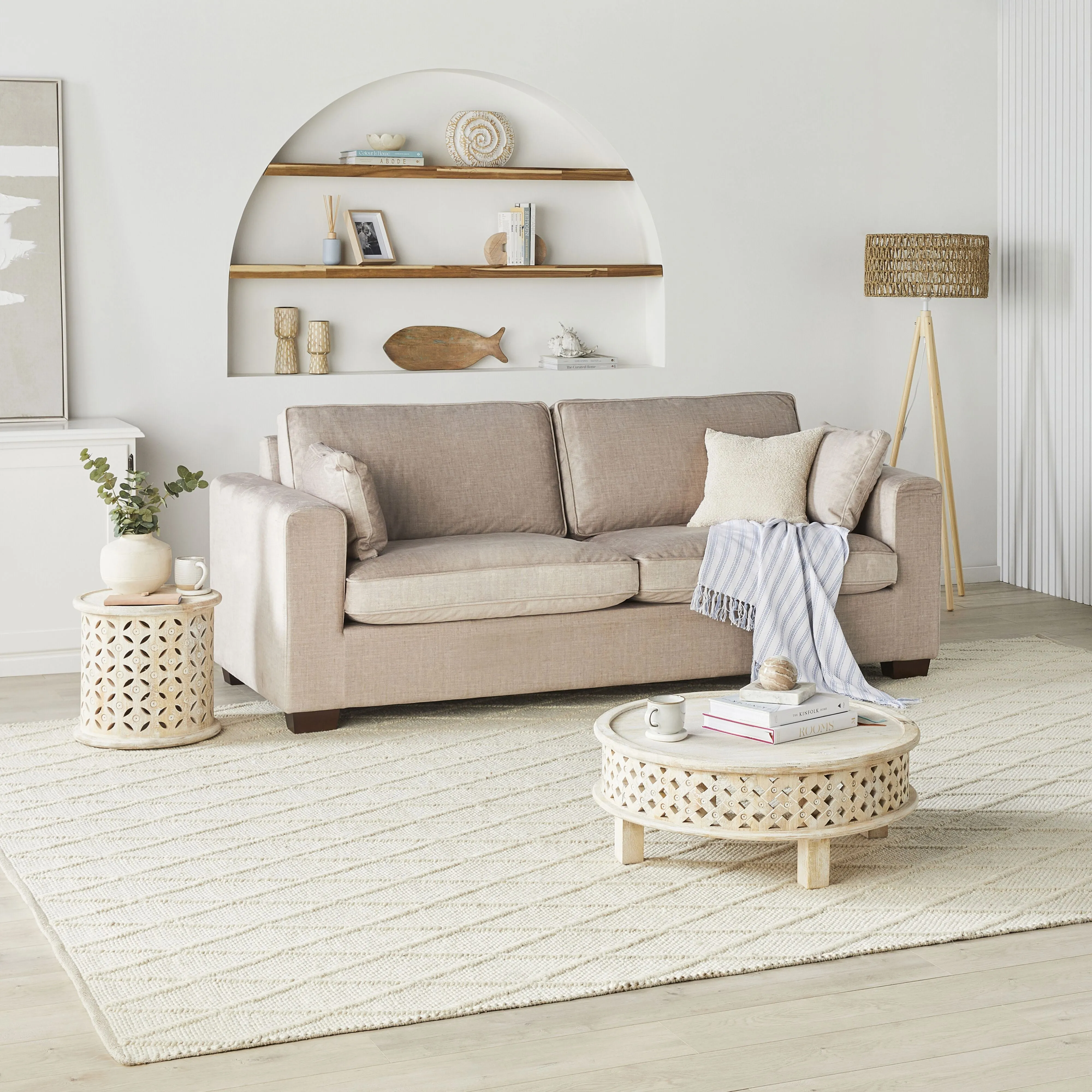 Portsea 3 Seater Sofa Aura Pecan