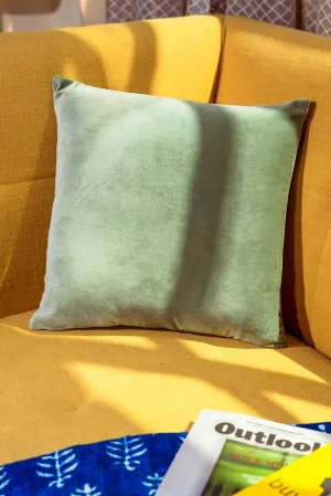 Premium Velvet Cushion Cover -  Olive
