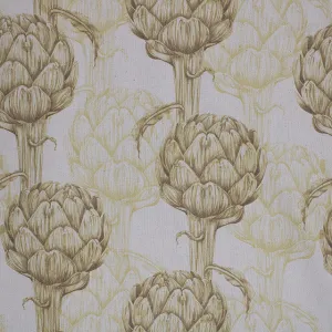 Protea Linen Curtain Fabric - Ochre