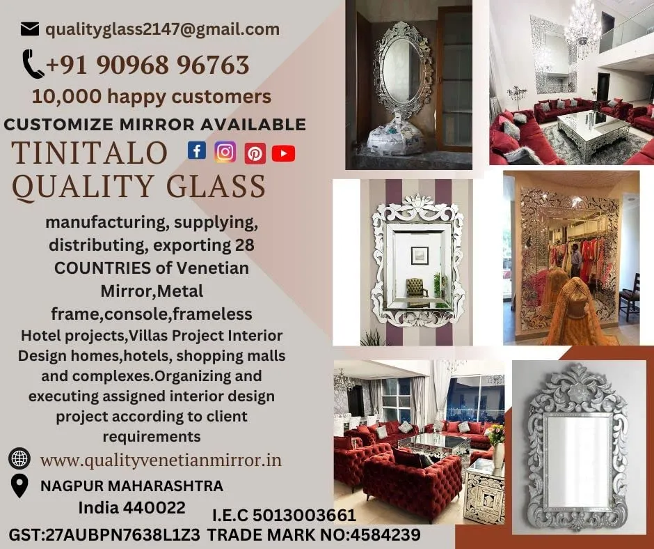 Quality Glass Modern Elegance Round Wall-Mounted Mirror Metal Framed Wall Mirror Bathroom Mirror Living Room Mirror Home Decor Mirror 18 x 18 Inches Brown MF 80