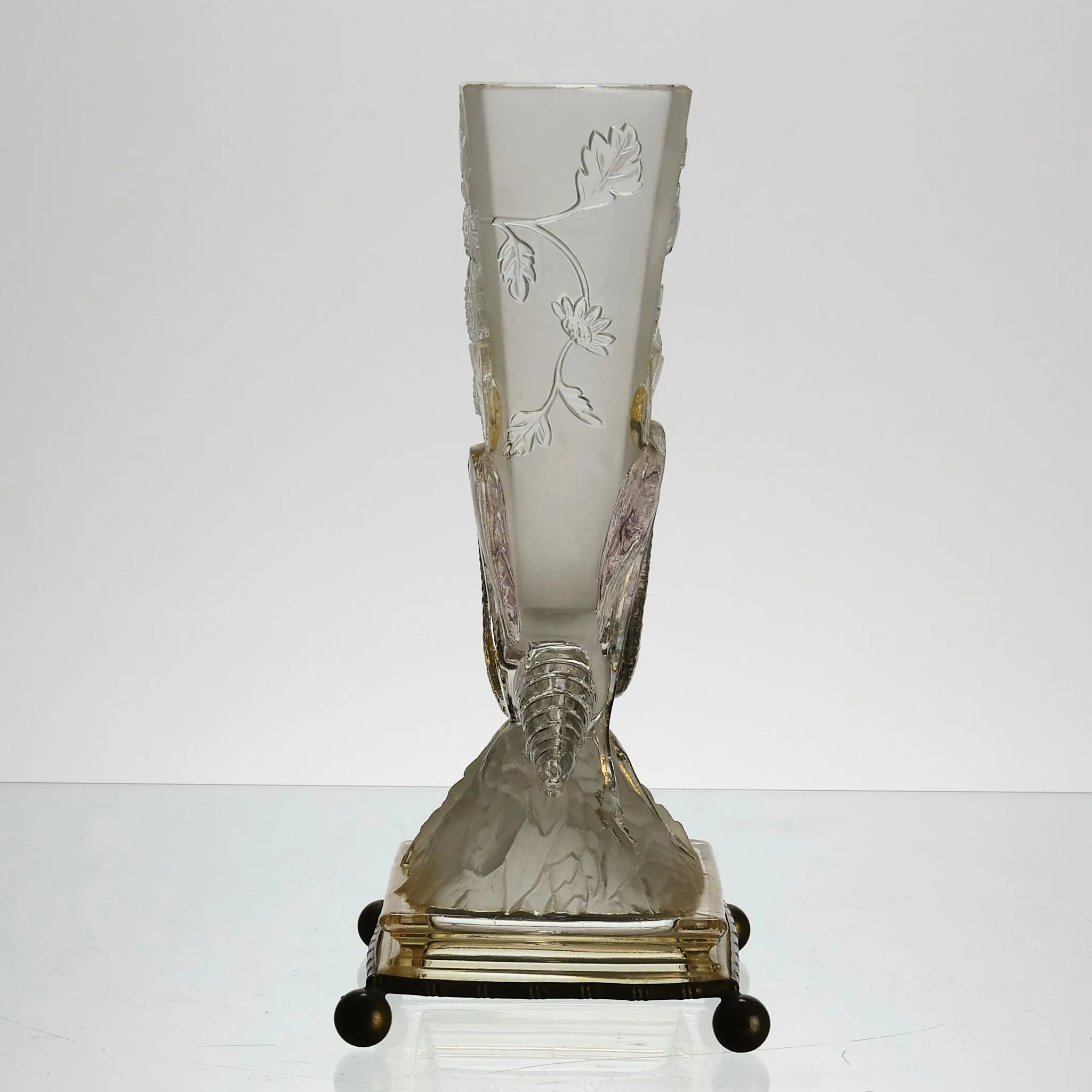"Grasshopper Vase" Baccarat Glass