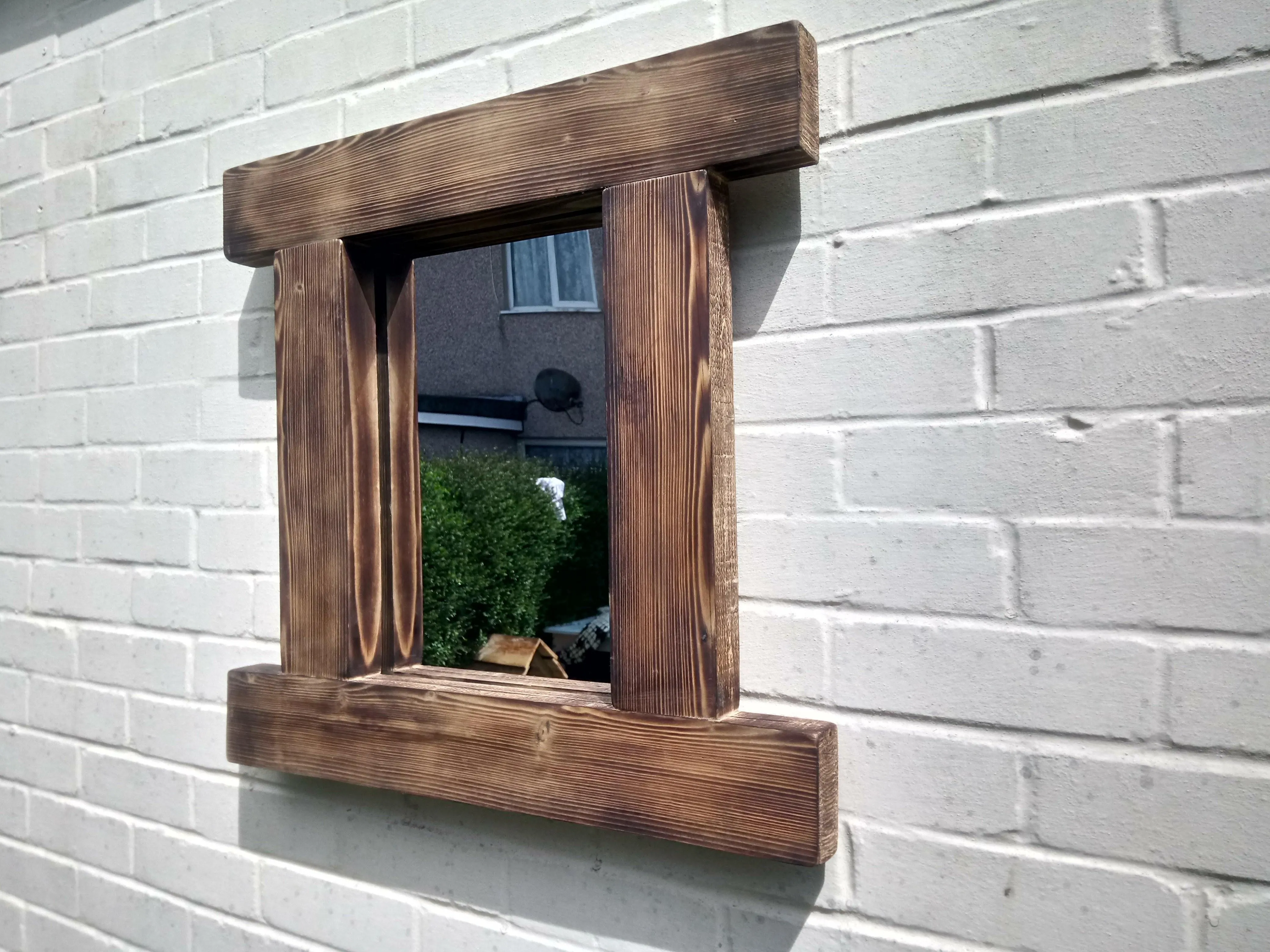 Reclaimed Solid Wood Rustic Mirror - Style 5