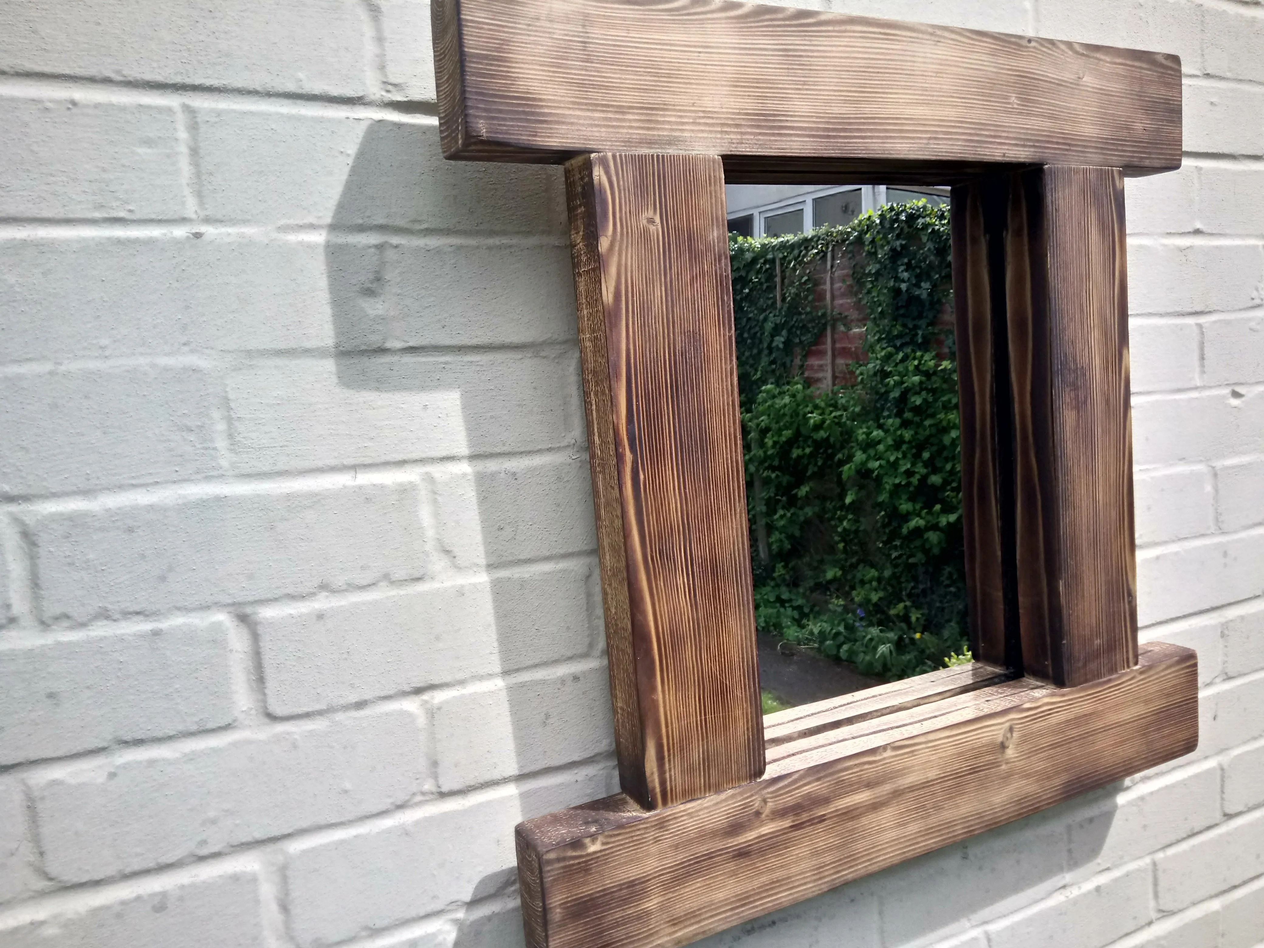 Reclaimed Solid Wood Rustic Mirror - Style 5