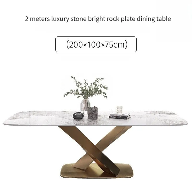 Rectangle Marble Kitchen Table