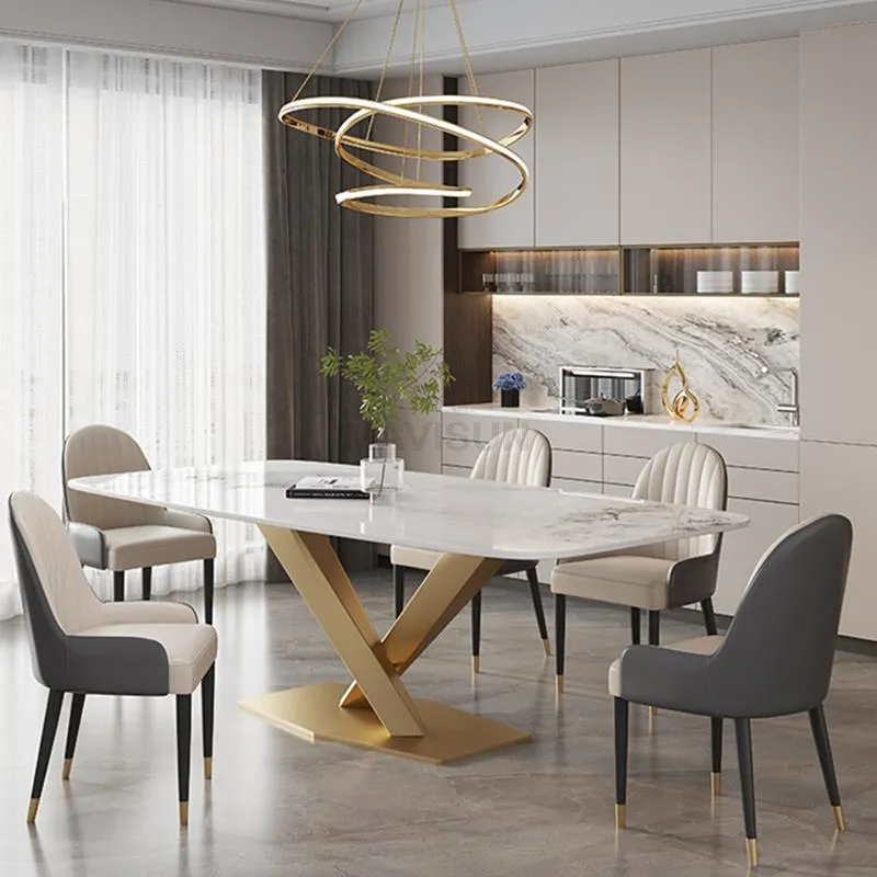 Rectangle Marble Kitchen Table