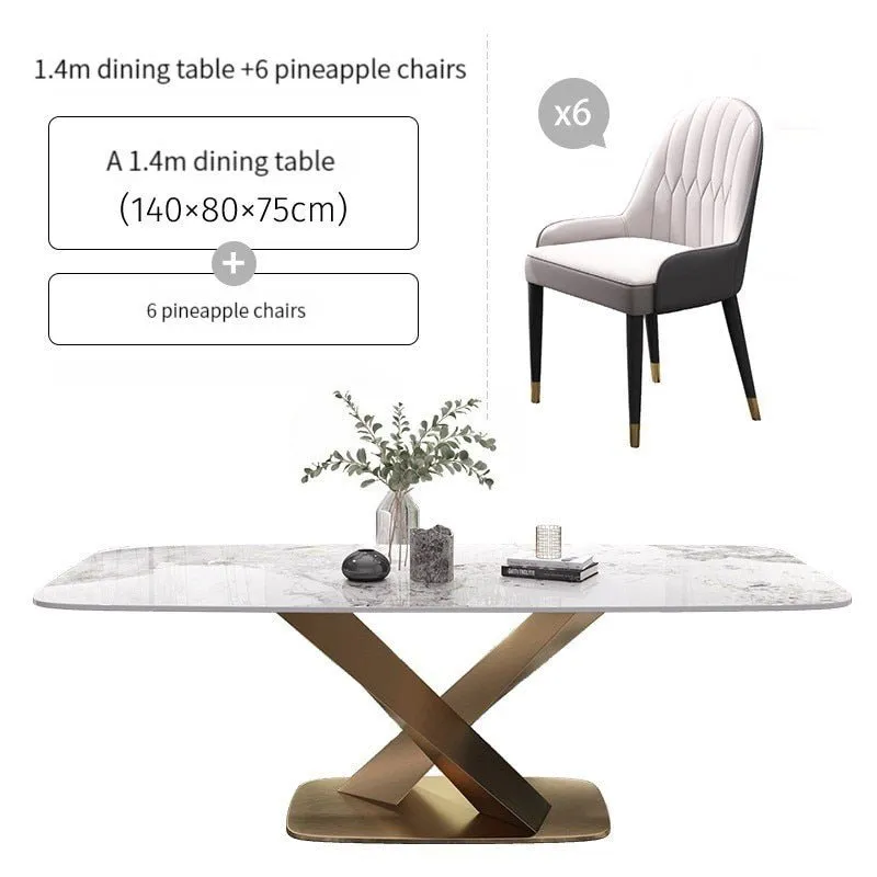 Rectangle Marble Kitchen Table