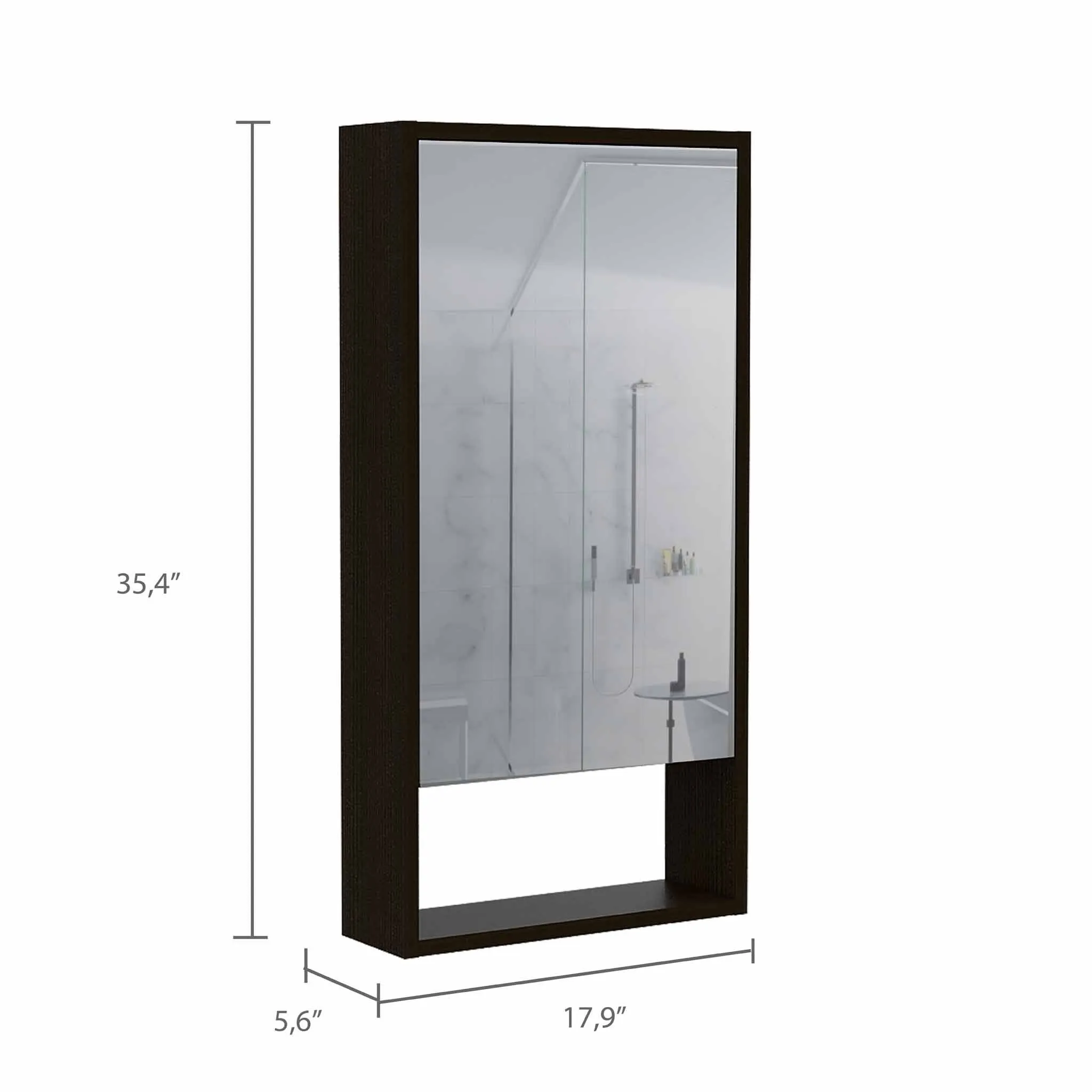 Rectangle Medicine Cabinet with Mirror