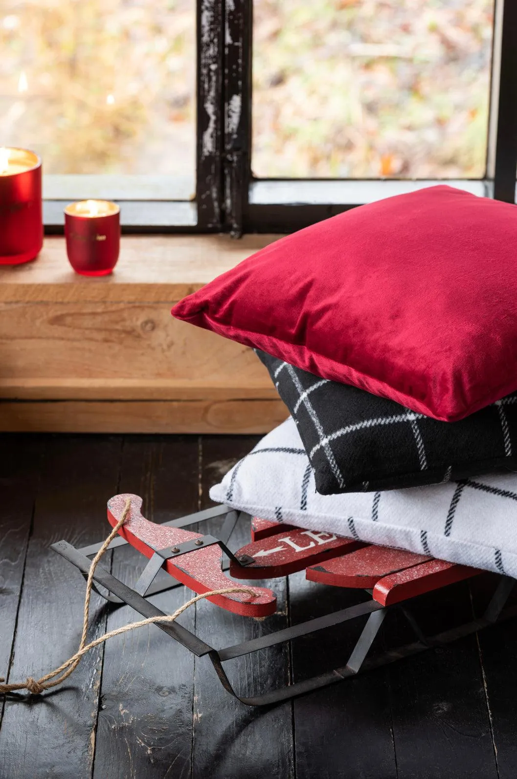 Red Velvet Cushion