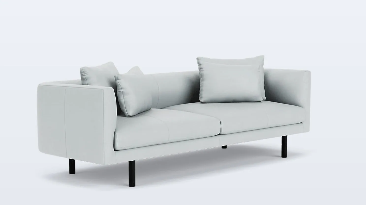 replay 91" sofa - leather