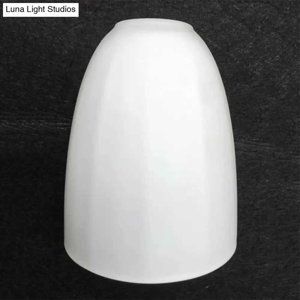 Retro Milk Glass Wall Lamp with Metal Backplate for Living Room