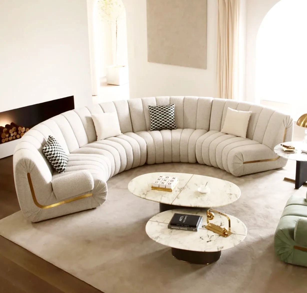 ROMAN Fabric Sofa Set