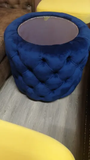 Round Storage Ottoman