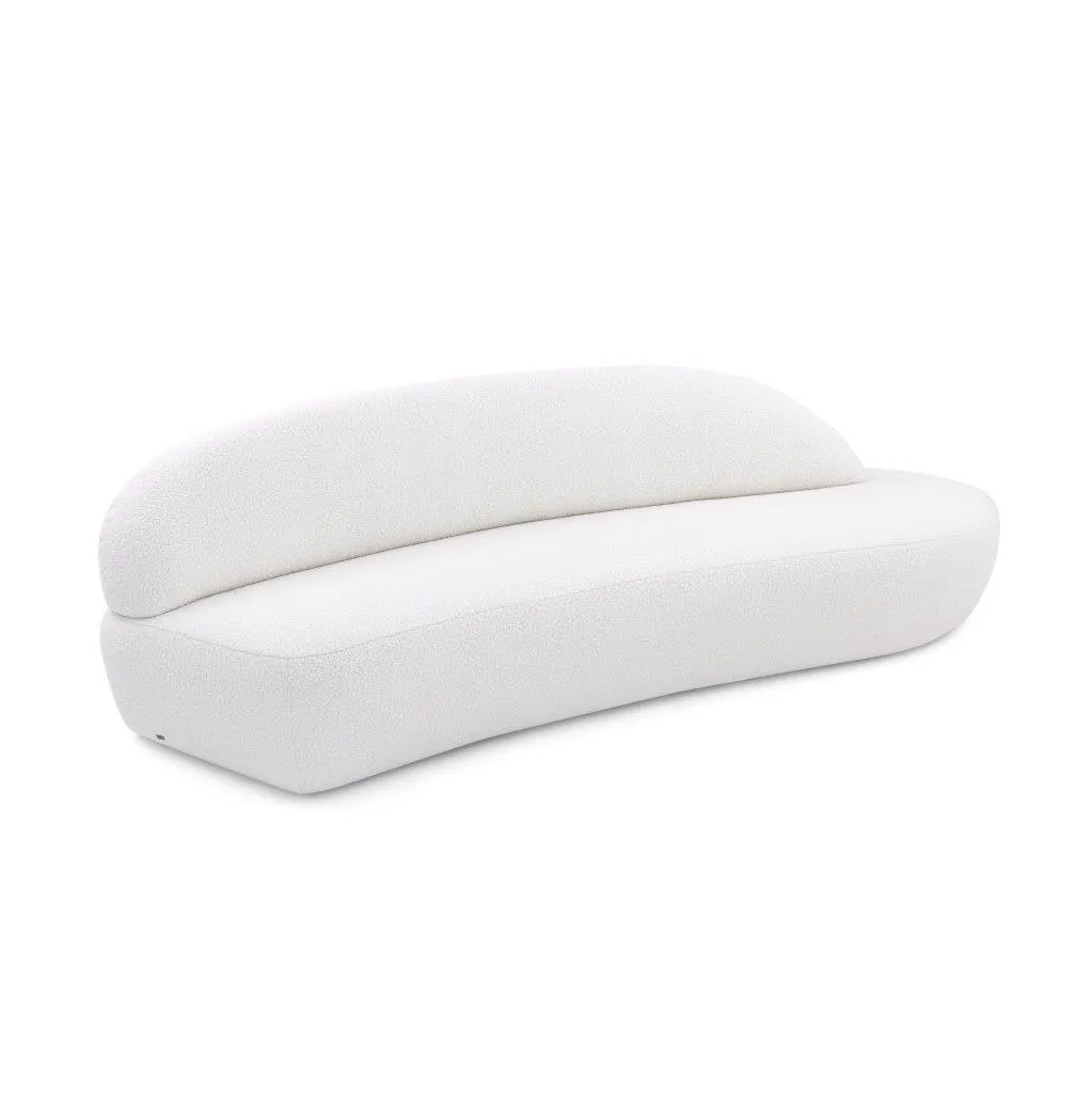 RUY Sofa in Off-White Boucle Fabric (Right Side) by Uultis