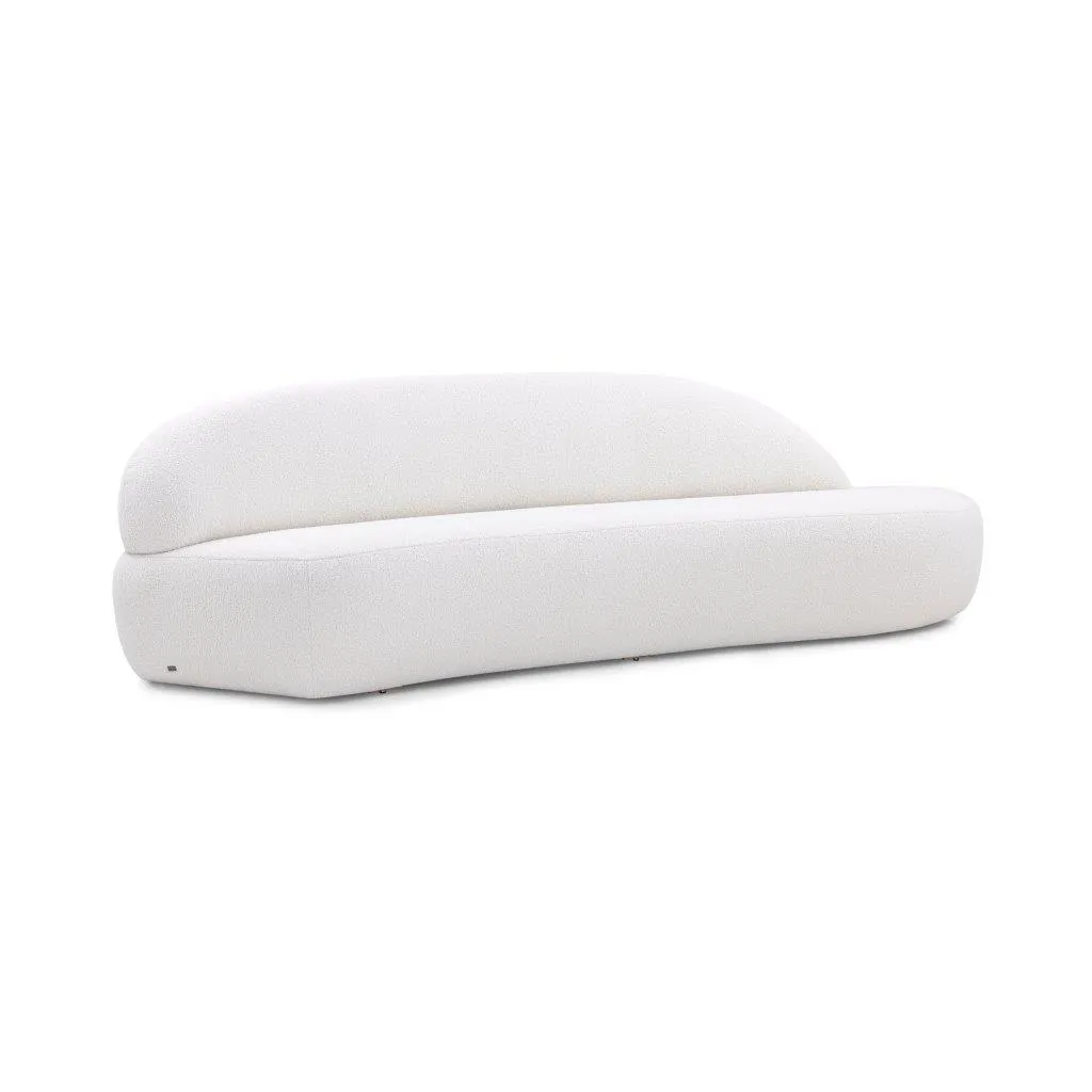 RUY Sofa in Off-White Boucle Fabric (Right Side) by Uultis