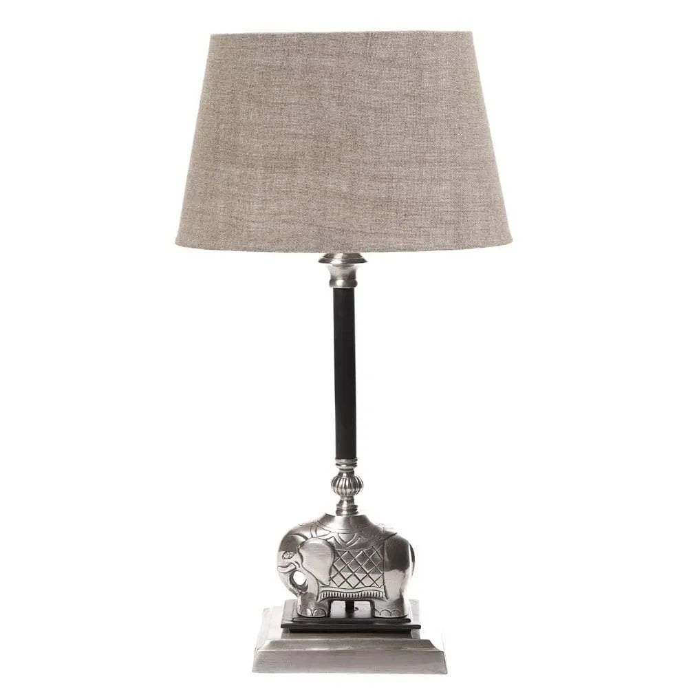 Sabu Table Lamp Base Dark Ant Silver