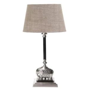 Sabu Table Lamp Base Dark Ant Silver