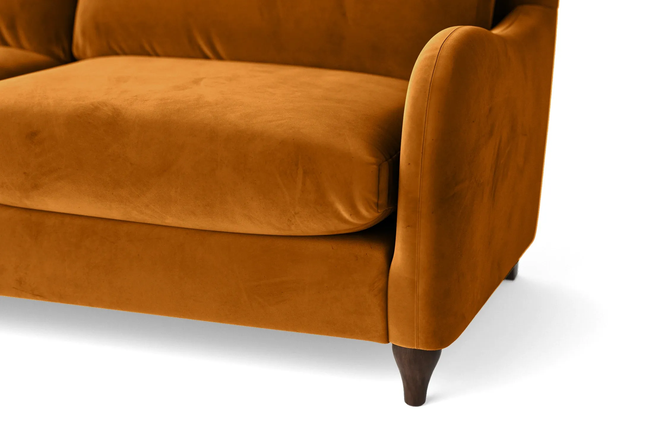 Sallisaw 4 Seater Sofa Gold Velvet