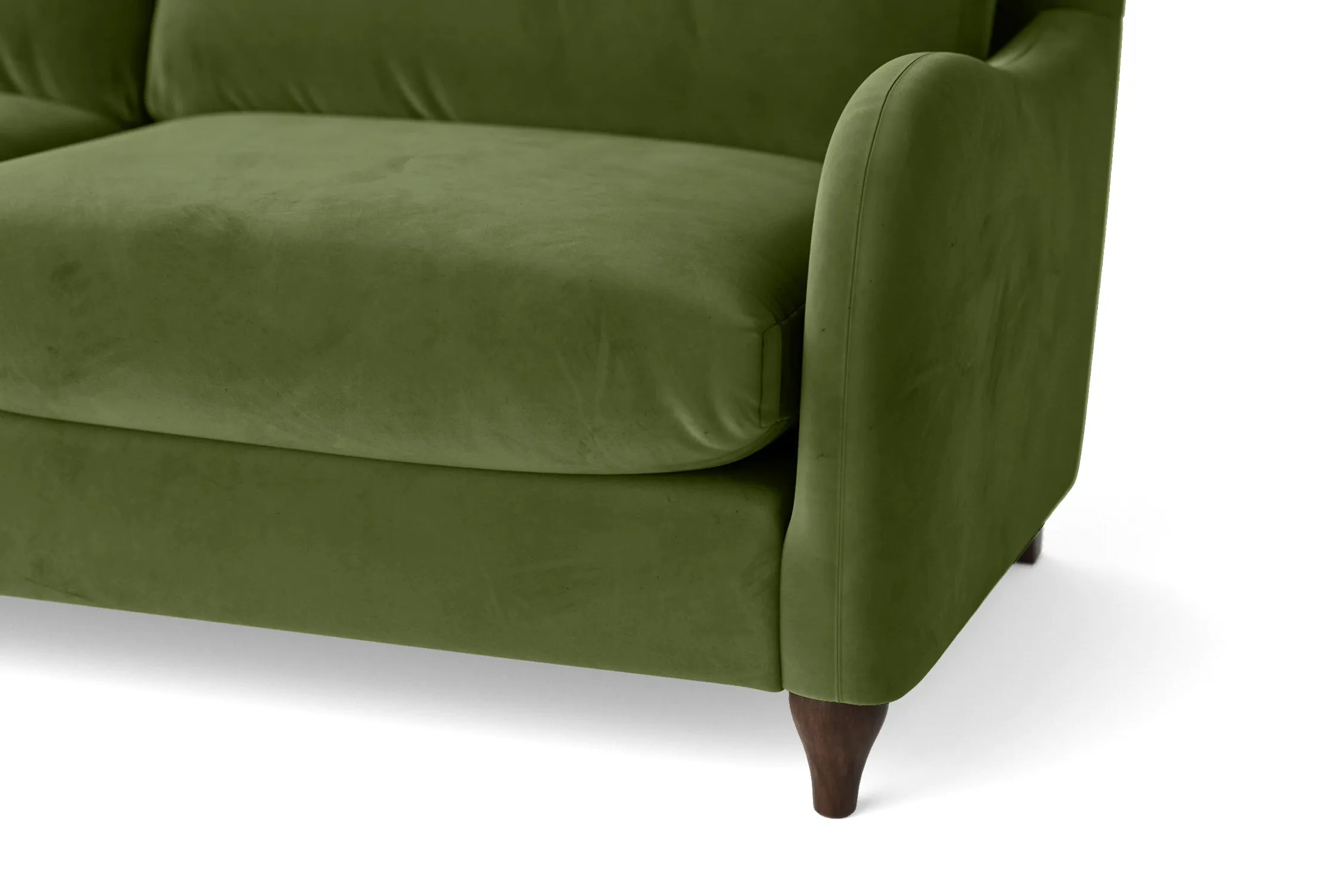 Sallisaw 4 Seater Sofa Lime Velvet