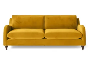 Sallisaw 4 Seater Sofa Yellow Velvet