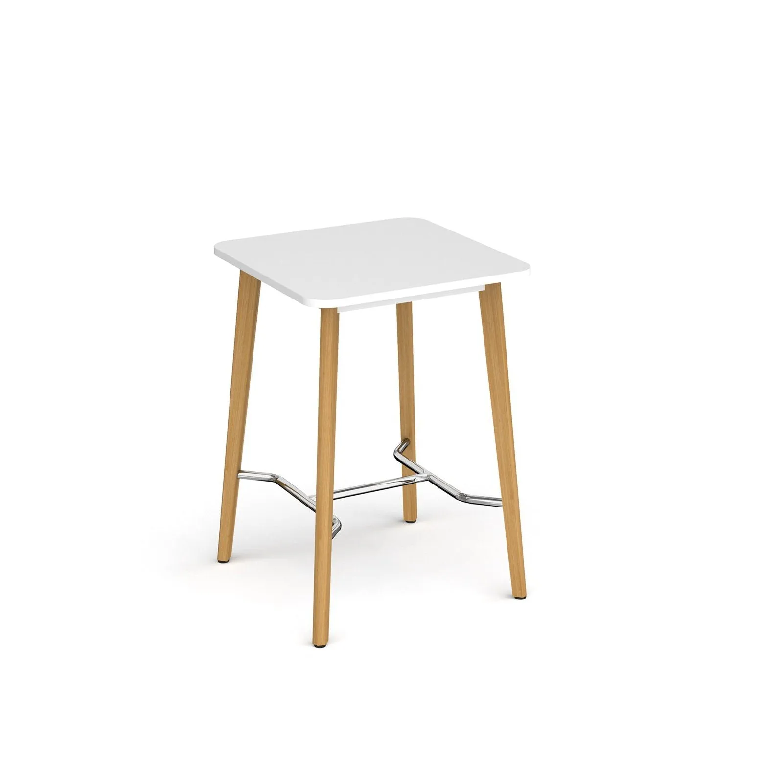 Saxon square poseur worktable with 4 oak legs