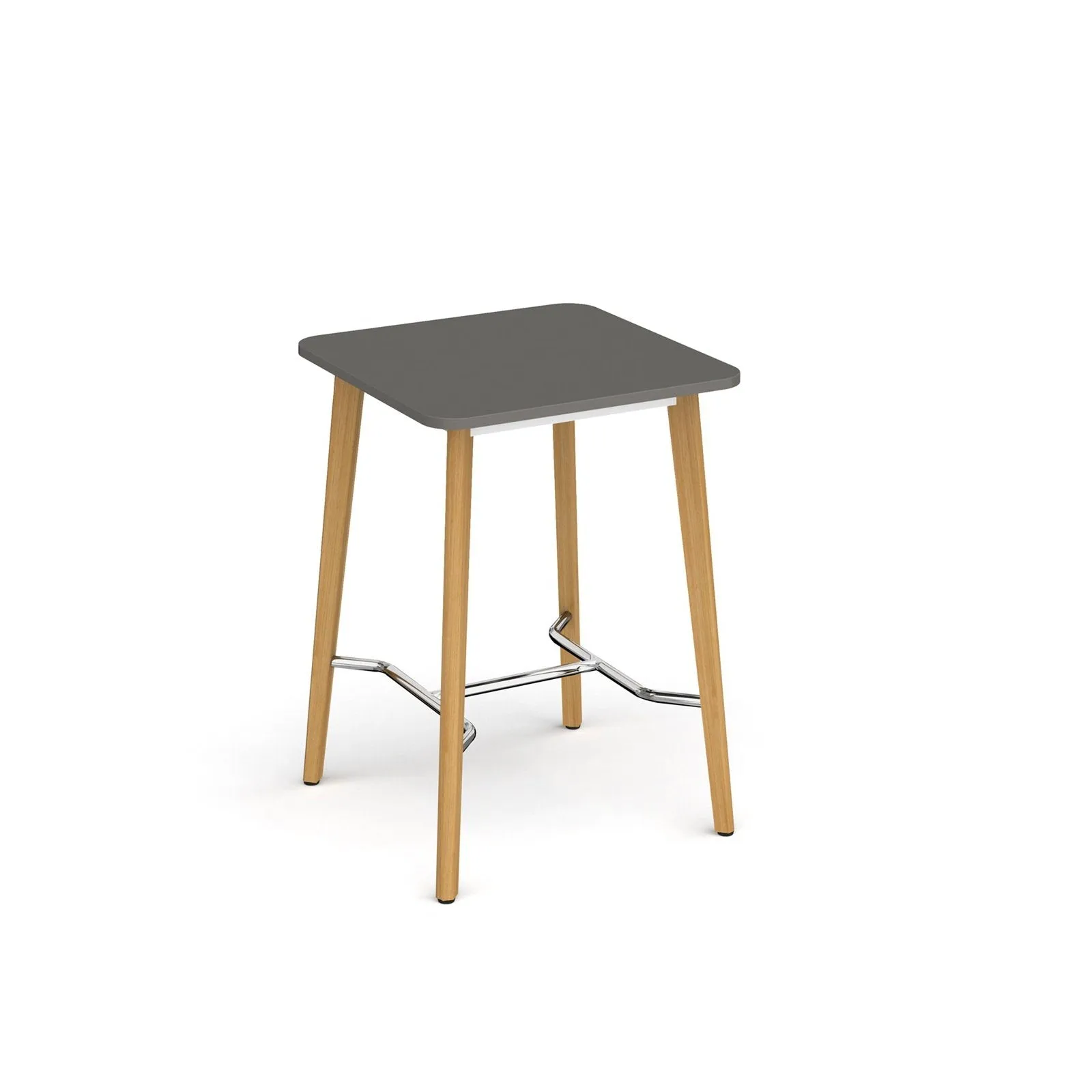 Saxon square poseur worktable with 4 oak legs