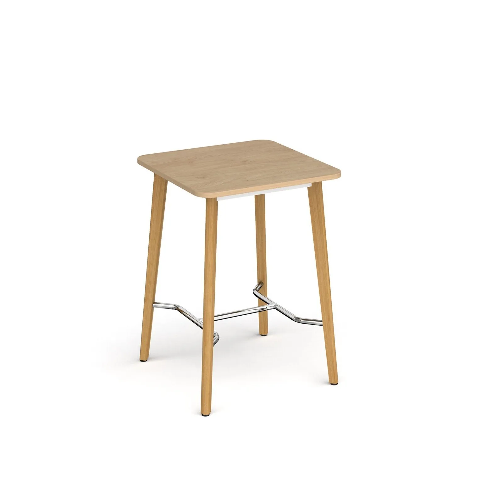 Saxon square poseur worktable with 4 oak legs