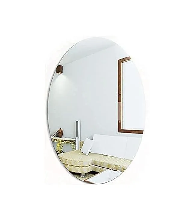 Self Adhesive Wall Mirror, Oval, Suitable for Living Room, Bathroom, Bedroom