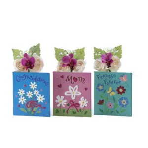 Sentimental Greeting Card Vases