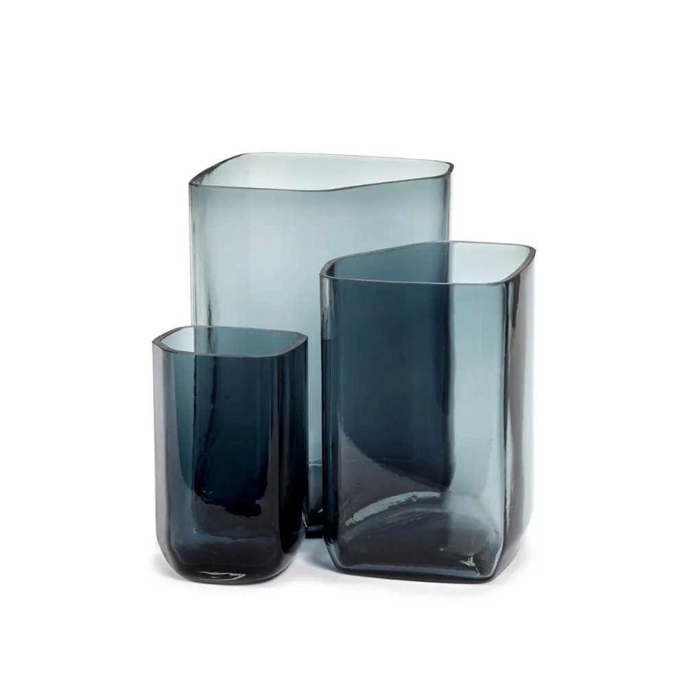 Serax Silex vase blue h. 33 cm.