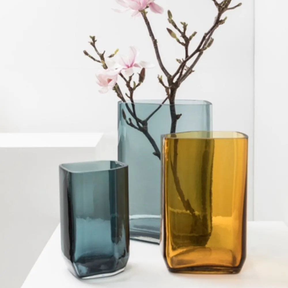 Serax Silex vase blue h. 33 cm.