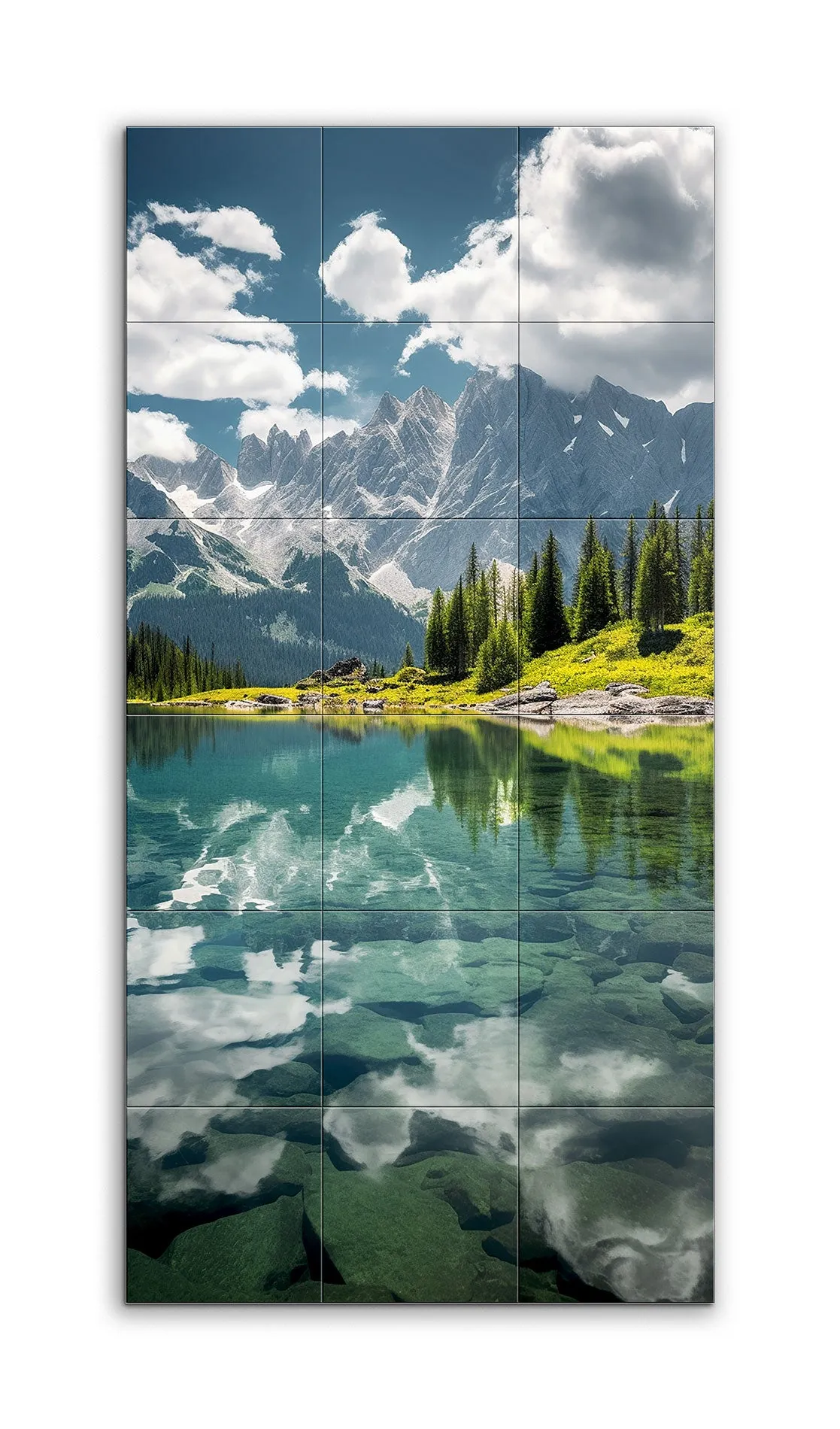 Serene Mountain Reflection: A Vivid Landscape
