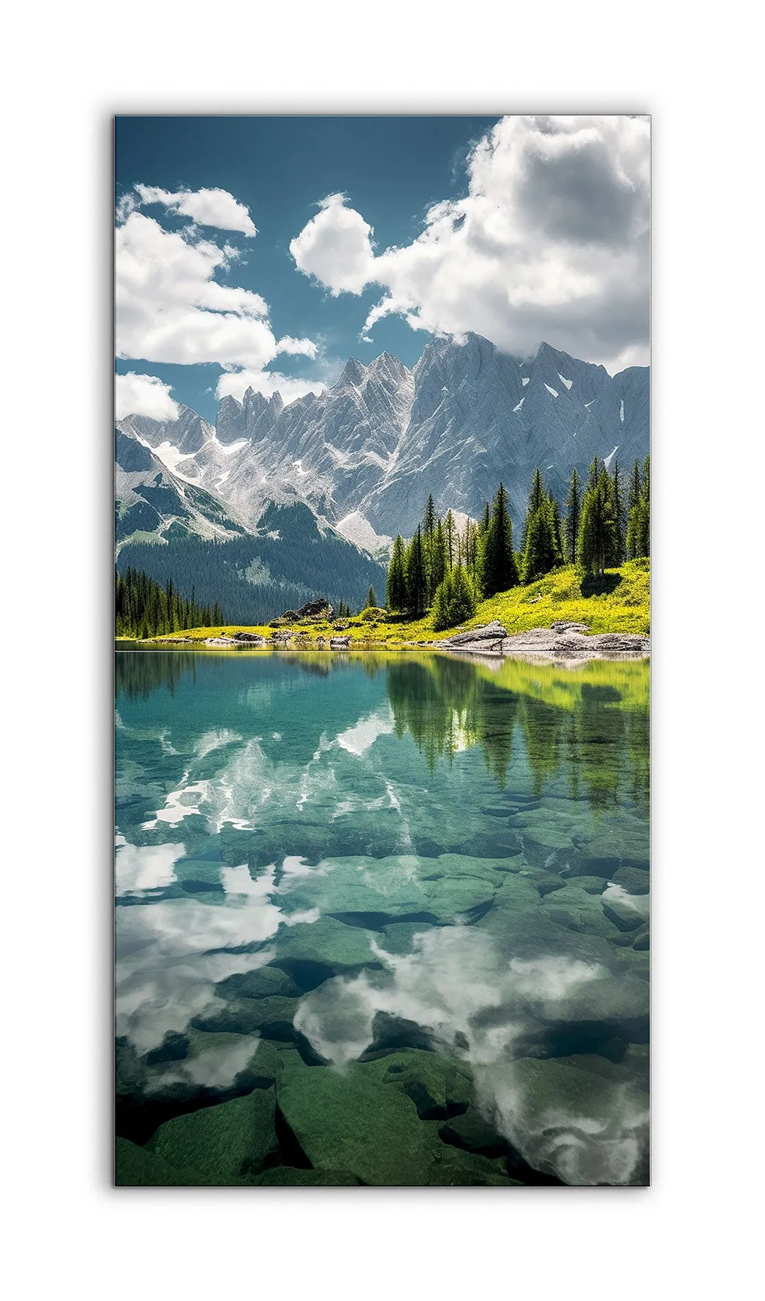 Serene Mountain Reflection: A Vivid Landscape