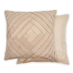 Serenity 43cm Taupe Pleated Cushion