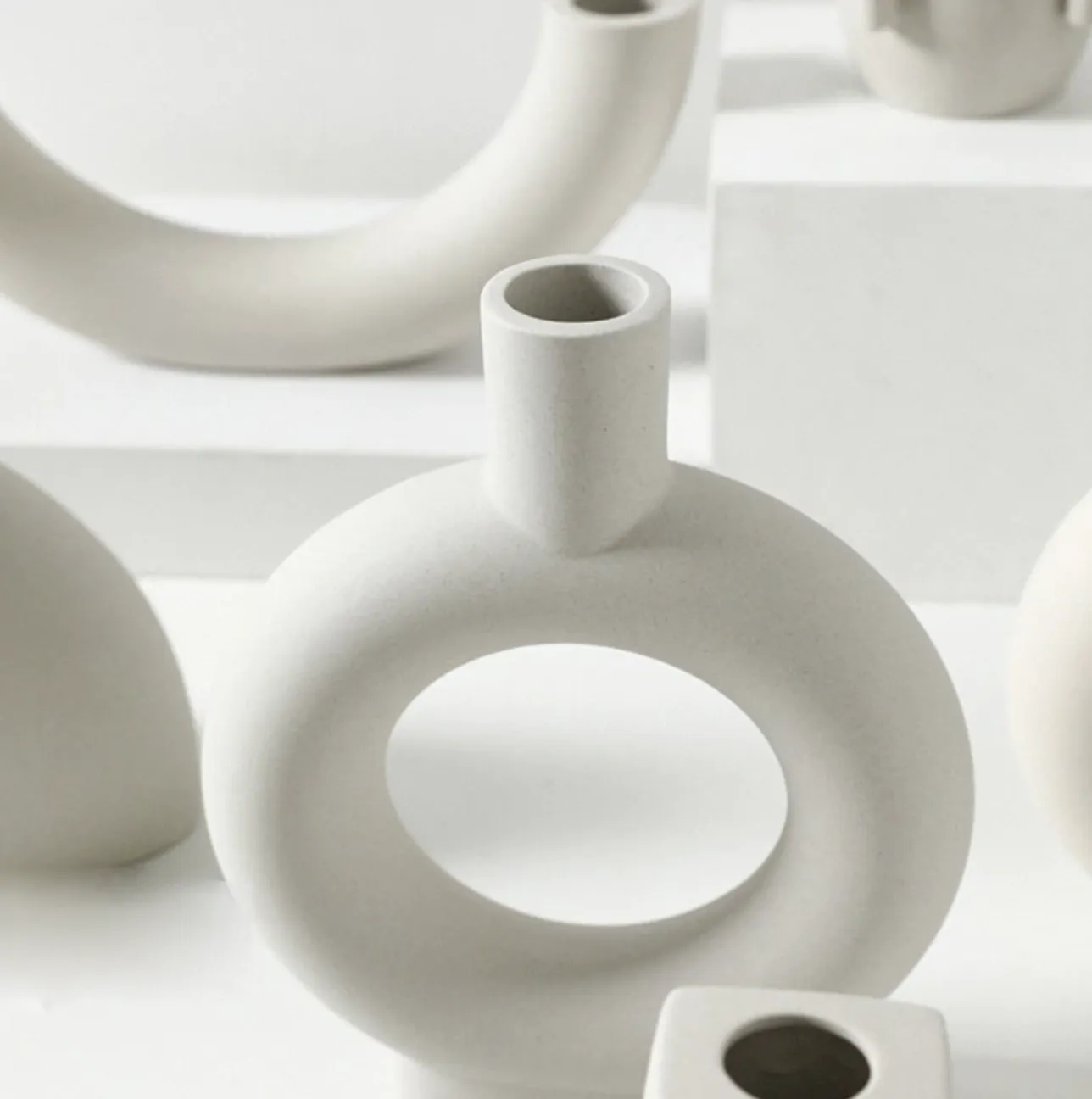 Serenity Ceramic Bud Vases & Accents