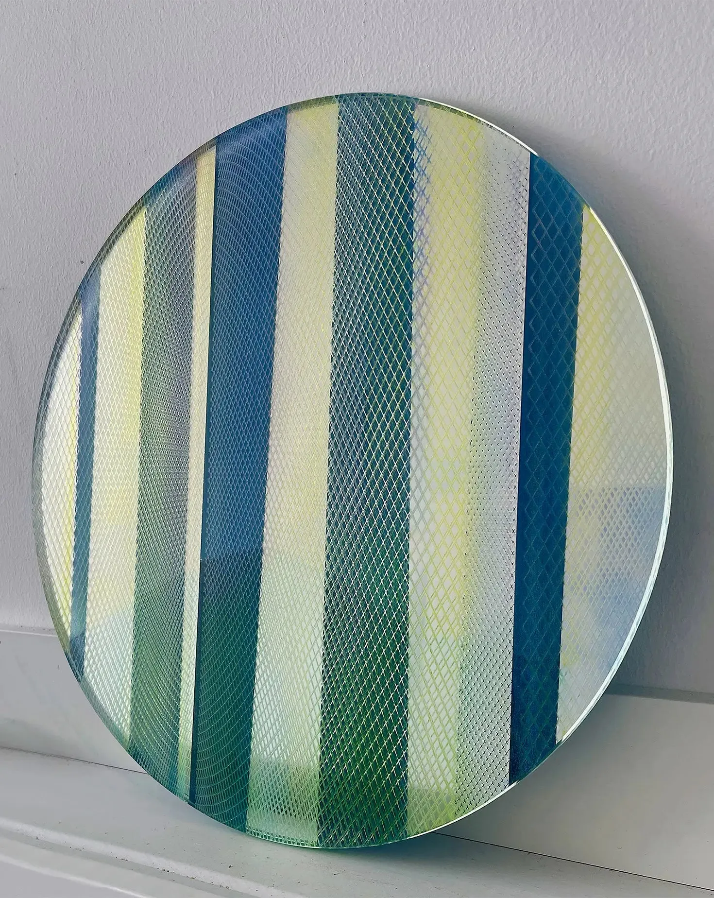 Set of 3 Half-Light Silver Mirror