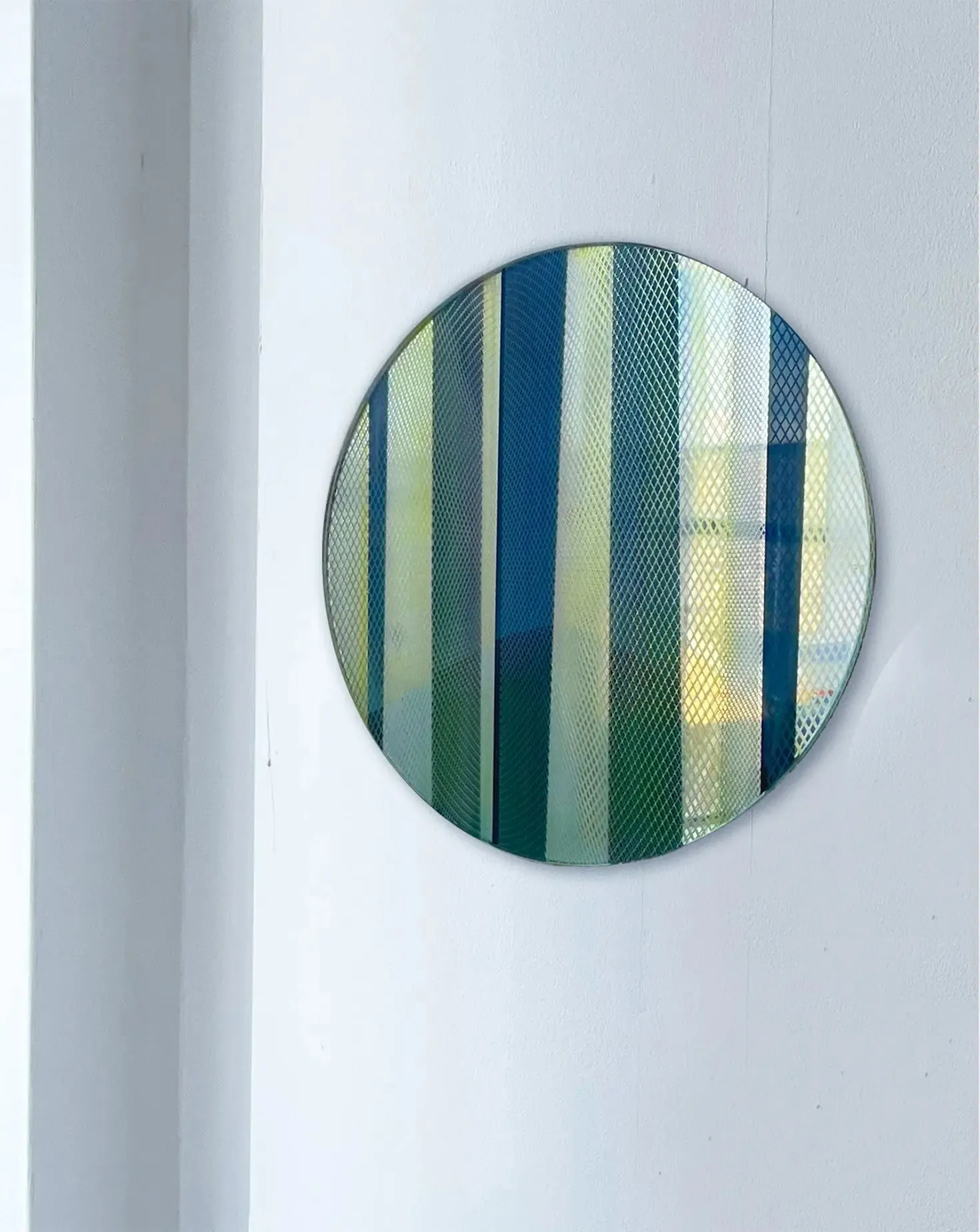 Set of 3 Half-Light Silver Mirror
