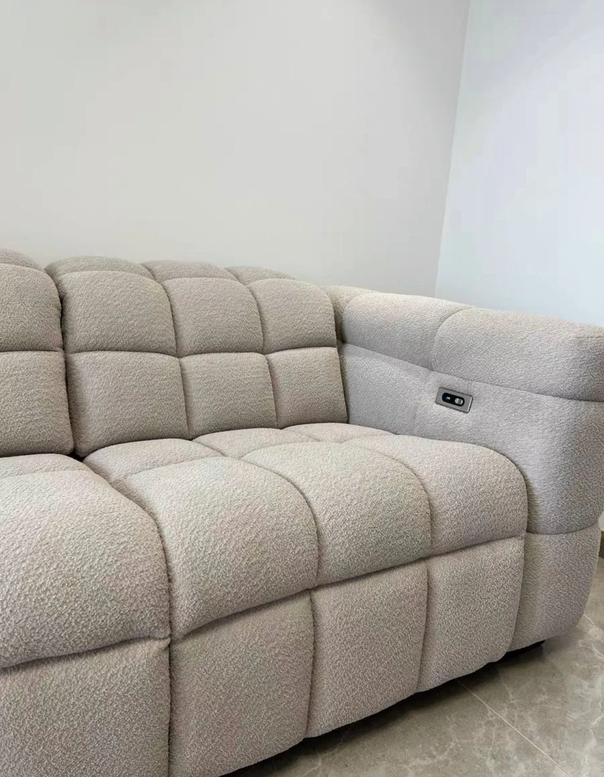 Sierra Boucle Electric Sofa Bed