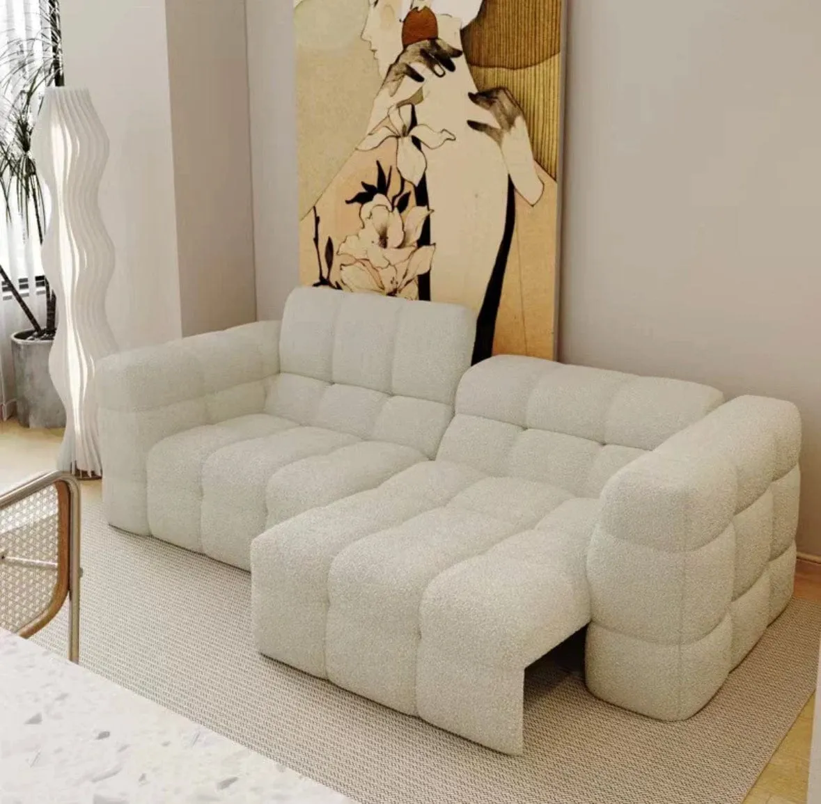 Sierra Boucle Electric Sofa Bed