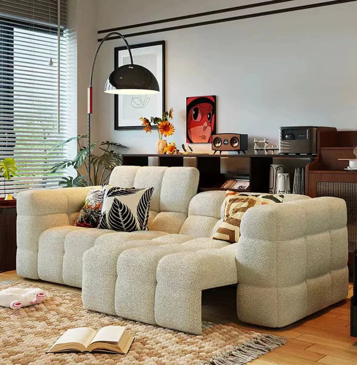 Sierra Boucle Electric Sofa Bed