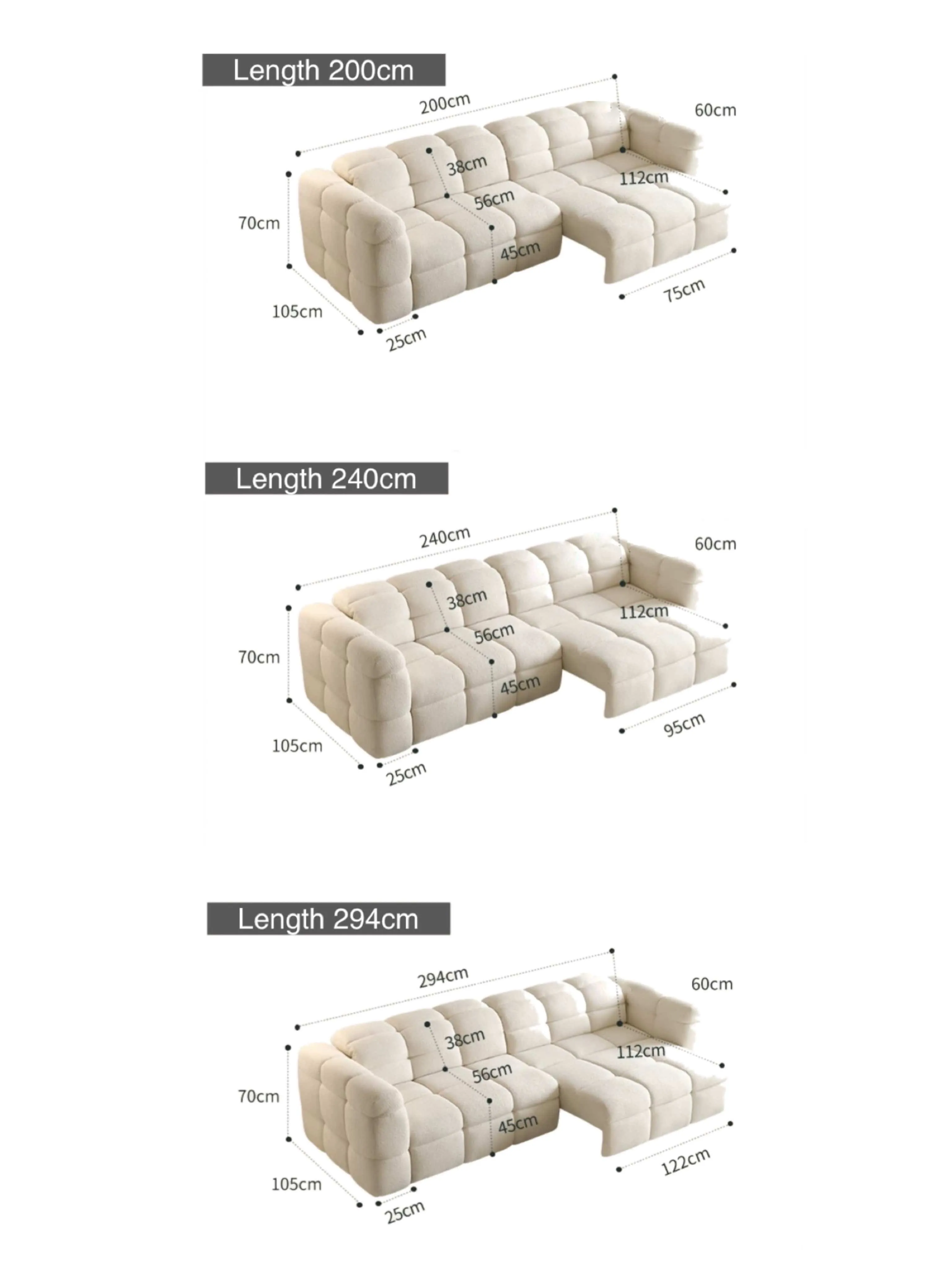 Sierra Boucle Electric Sofa Bed