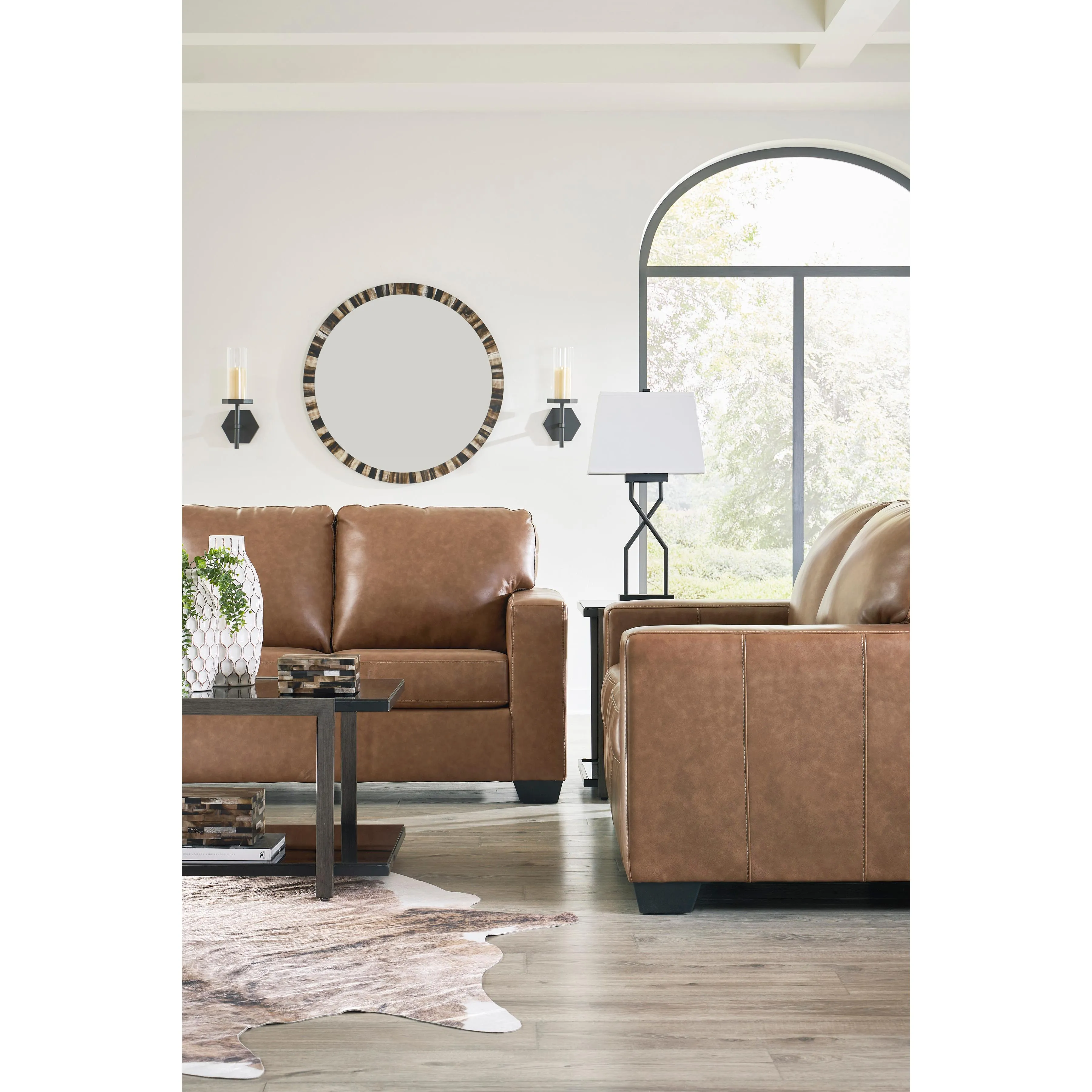 Signature Design by Ashley Bolsena Stationary Leather Match Sofa 5560338